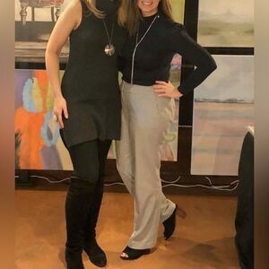 Ann Taylor Factory Lined Wool Blend Gray Trousers Full Length 4 Curvy